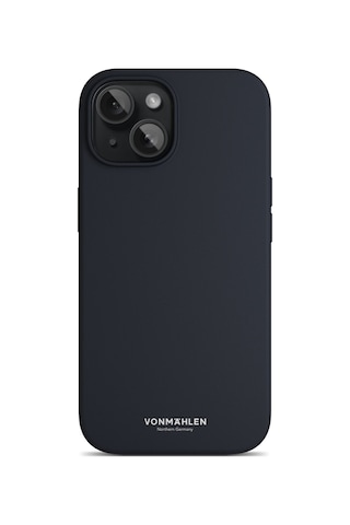 Vonmahlen Apple Uyumlu iPhone 15 Plus Magsafe Silikon Kılıf Lacivert