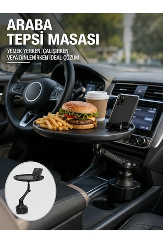 Araç İçi 360 Ayarlanabilir Bardaklık Tepsisi Geniş Yüzeyli Ve Telefon Standlı Yeni Nesil Diğer 99797217