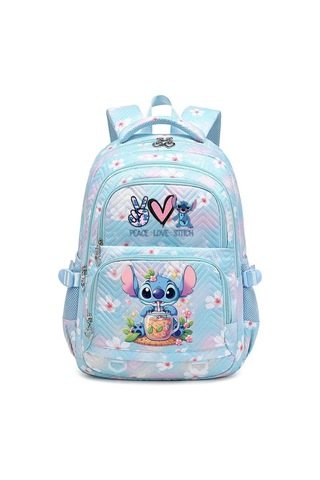 Disney Lilo Stitch Su Geçirmez Kadın Sırt Çantası Kadın Seyahat Çantası Sırt Çantaları Okul Çantası Genç Kızlar İçin Sırt Çantası Mochila Kırtasiye Gökyüzü Mavi Açık Mavi