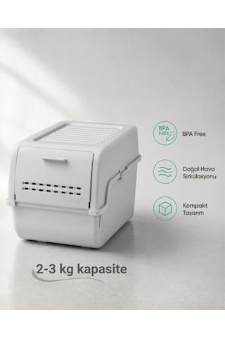 Mini Patates Soğan Sepeti Gri 8 L - Bpa Free Havalandırmalı Sebzelik