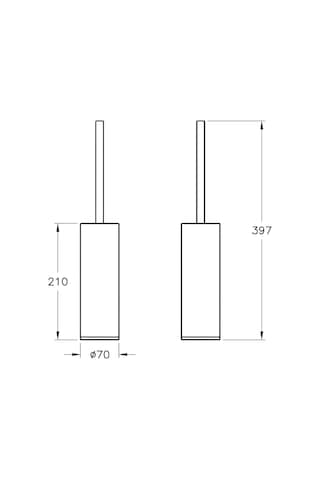 VitrA Origin Yerden Tuvalet Fırçalığı Bakır A4489326