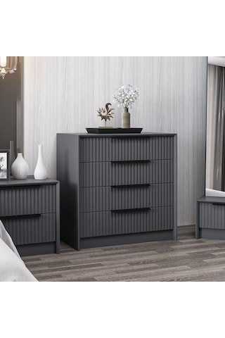 Kale Luxe 4ç Şifonyer - Antrasit