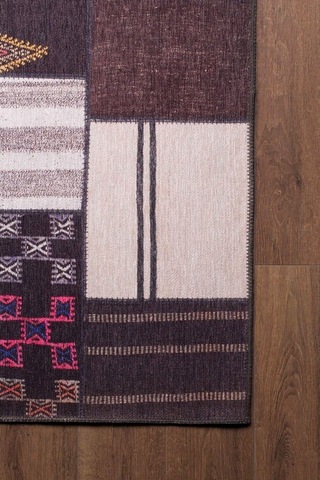 Jazz Patchwork Desenli Dokuma Taban Dekoratif Renkli Halı (Al 45)