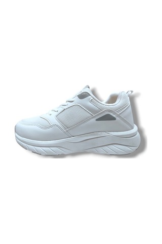 Queen Step 2110-25 Deri Anorak Anatomik Sneaker Beyaz Buz 36-40 Beyaz