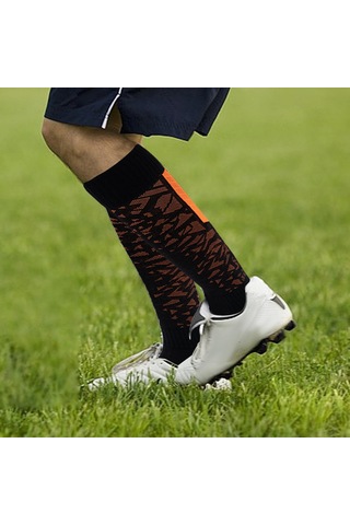 Suntek Futbol Çorabı Diz Yüksek Uzun Tüp Siyah-ve-turuncu Siyah Ve Turuncu Çok Renkli