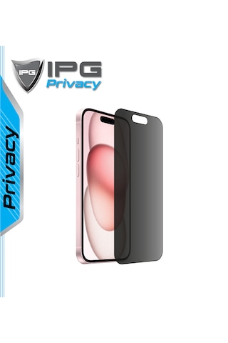 Apple Uyumlu iPhone 15 Ipg Privacy, Hayalet Ekran Koruma Gizlilik Filtr
