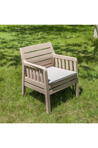 Lara 1+1+S Bahçe Takımı Balkon - Bahçe - Teras Mobilyası / Capp Kahverengi