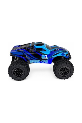 50 Km Hız Yapan Elektrikli Araba Uzaktan Kumandalı 4x4 Arazi Aracı Off-road Araba Mavi-turkuaz