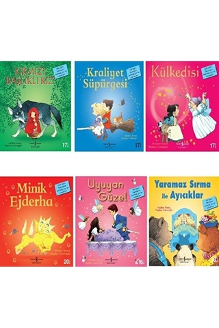 Sevilen-kırmızı Başlıklı Kız-külkedisi-uyuyan Güzel-minik Ejderha 8/ılk Okuma Kitaplarım -6 Kitap