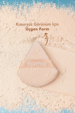Flormar Üçgen Yumuşak Pamuksu Dokulu Kompakt Pudra Süngeri