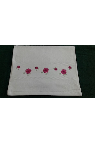 Soley Gardenya Nakışlı Mutfak Havlusu 6 Lı Pembe