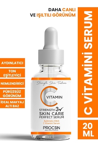 Procsın C Vitamini Aydınlatıcı Ve Ton Eşitleyici Bakım Serumu 20 ML