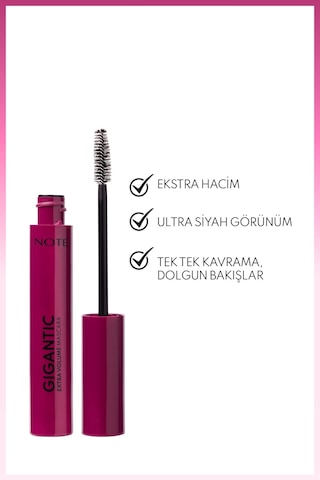 Cosmetics Gigantic Ekstra Hacim Ve Takma Kirpik Etkili Maskara - Siyah 0
