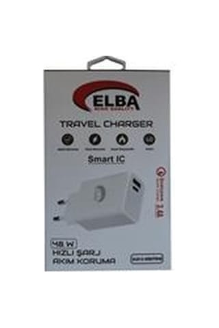 Elba ELB13 ELB-48W 3.4A USB-Pd48 (Usb+Type-C) Akıllı Koruma- Isıya Dayanıklı Hızlı Şarj Adaptörü