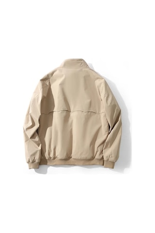 Düz Renk, Çok Yönlü Dik Yaka, Üç Geçirmez, Retro Sağlam Erkek Uçuş Ceketi Yeşil