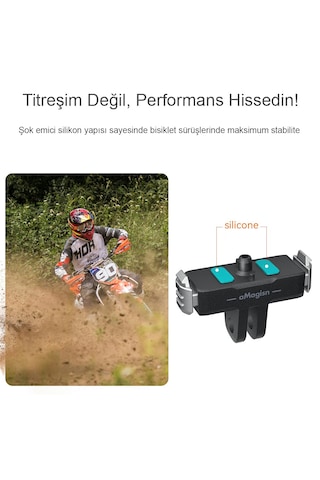 Gopro Hero 13 Uyumlu Amagisn Manyetik Hızlı Bağlantı Aparatı Magnetic Quick Release Mount Base Adaptör Siyah