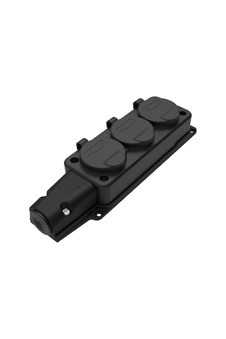 Bemis Kauçuk 3'lü Üçlü Grup Priz 3x16 Amper 220 Volt BK1-1402-361