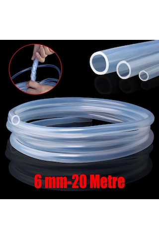 Şeffaf Terazi Hortumu İç Çap 6 Mm Termosifon Otomobil Kapı Fitili 20 Metre