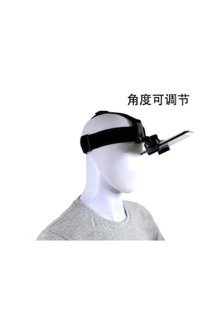 Wezone Kafa Tabanlı Telefon Tutucu - İlk Kişi Görünümü Çekim İçin, Açılım Videoları İçin Telefon Sabitleyici Bağlantısı Ve Vida Klem İle Siyah