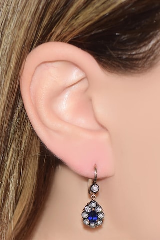 Damla Safir Elmas Küpe