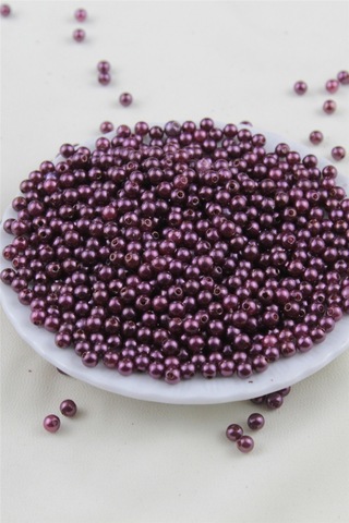 5 Mm Mor Parlak Tonlarda İnci Boncuk 30 Gr Kolye, Bileklik, Küpe Ve Takı Yapımı Diğer