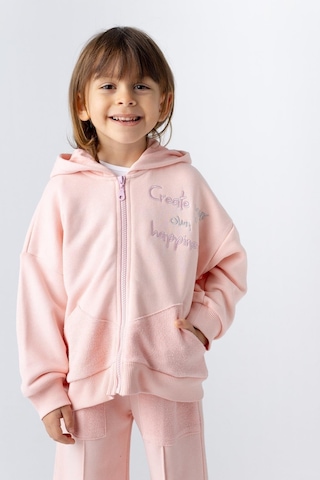 Zeyland Kız Çocuk Fermuarlı Eşofman Takımı-yavruagzı Yavruağzı