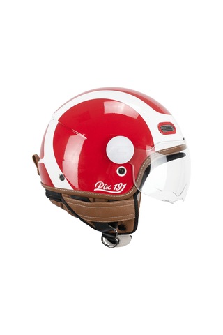Cgm 191g Pix Sprint Rosso Bianco Sagomata Açık Kask Kırmızı-beyaz