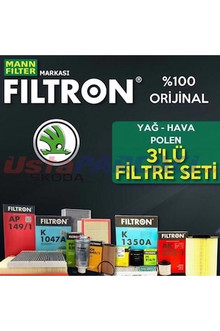 Skoda Superb 1.4 Tsı Filtron Filtre Bakım Seti 2009-2015 Cax (495301344)