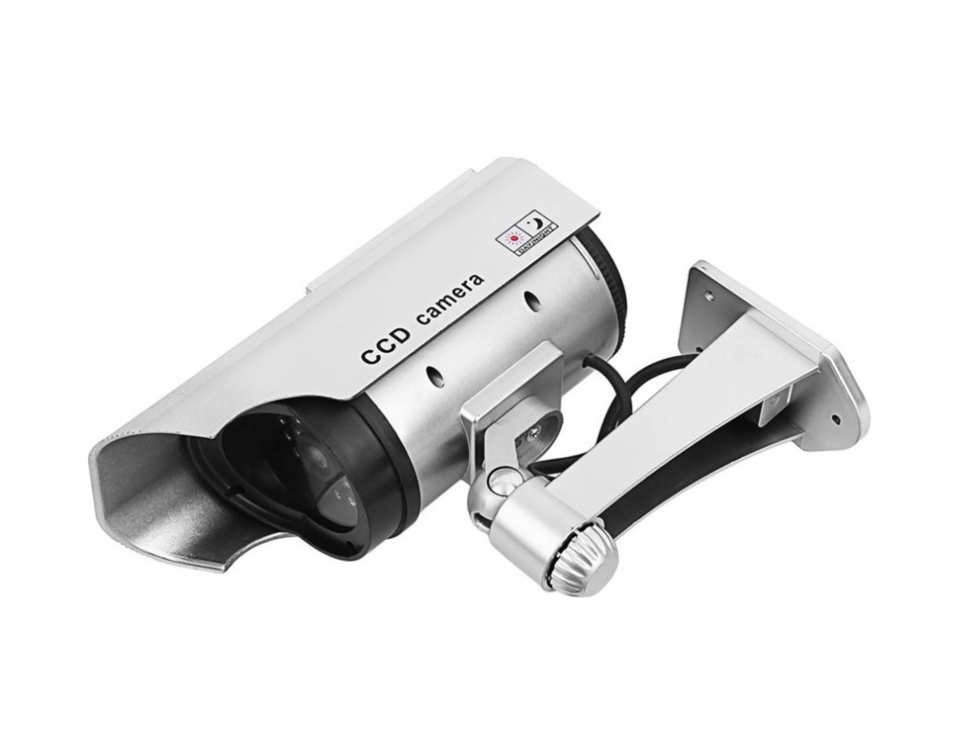 Youmex Gümüş Renkli Açı Ayarlanabilir Imitasyon Güvenlik Kamerası, Kırmızı Flaş Işıklı, Pil Dışında Teslim Edilir