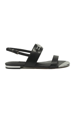 Nine West Gaılar 6fx Siyah Kadın Düz Sandalet 000000000102051467 Siyah