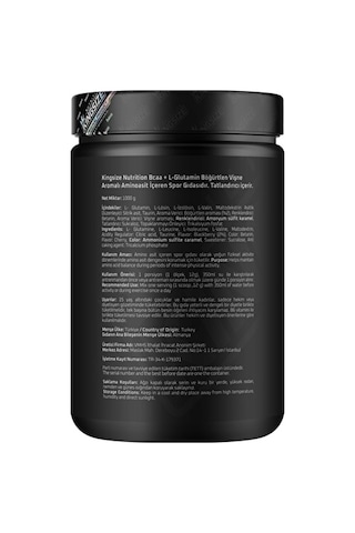 Kingsize Nutrition Bcaa + Glutamine Powder 1000 Gr - Kırmızı Meyveler