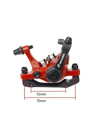 Novahub Zoom Disk Fren Kaliper, Dağ/yol, Mekanik, Kırmızı/altın Çift Fren Altın