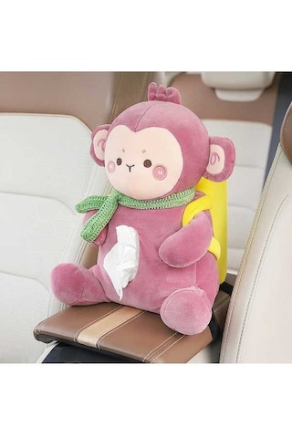 Createtech Sevimli Peluş Saklama Kutusu - Ofis, Ev, Araba İçin Martı Desenli Martı