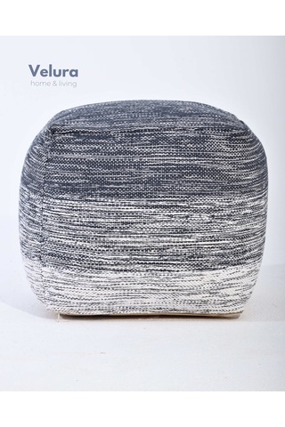 Delight Navy - White - Puf Mavi