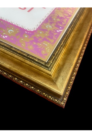 Avukatlık Ruhsatname Çerçevesi Gold Renk - 33x48 - Hakiki Camlı