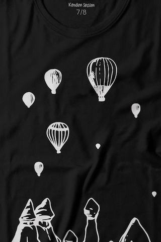 Kendim Seçtim Kapadokya Nevşehir Peri Bacaları Cappadocia Baskılı Tişört Çocuk T-shirt 001