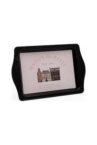 Evle-ee170-7f Azura Coffee Desenli Dikdörtgen Tepsi 16x25 Cm Azura Coffee Sku: Smg8690010580627