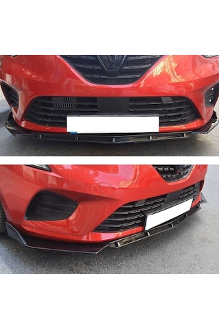 Renault Clio 5 Ön Tampon Altı Lip 3 Parça 2019-2022