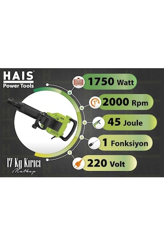 Hais Kırıcı Matkap 17 Kg 1750w Bdh1600x01