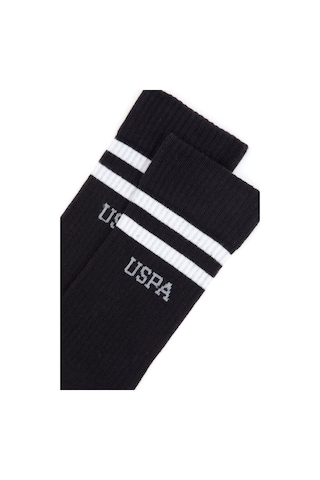 U.s. Polo Assn. Erkek Siyah Çorap Tenis 50317940-vr046 Siyah