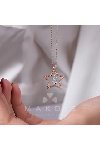 0.05 Karat Ş Pırlanta Kolye - Hrd Sertifikalı