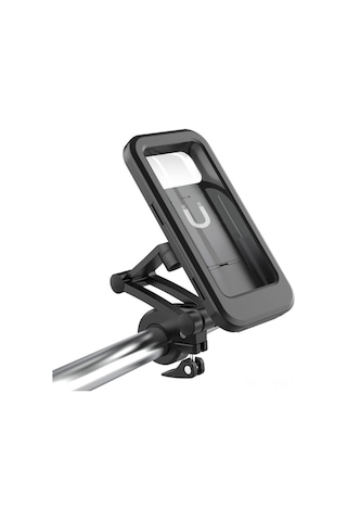 Hangfox Süper Dayanıklı Siyah Bisiklet Telefon Tutucu - Su Geçirmez, Motosiklet/elektrikli Araçlar İçin, 4-6.5 İnç Telefonlar İçin Uyumlu, Kolay Kurulum