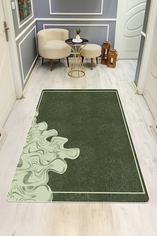 Modern Desenli Dijital Baskı Kaymaz Taban Halı H0954 Renkli