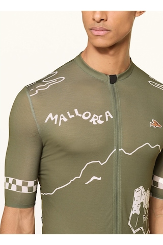 Cafe Du Cycliste Kadın Bisiklet Forması Sa Calobra Upf15 Haki