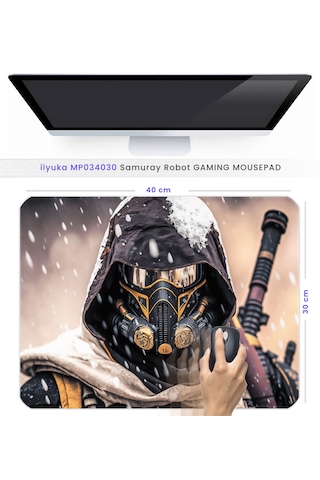 40x30cm Gaming Oyuncu Mousepad Samuray Robot Mp034030