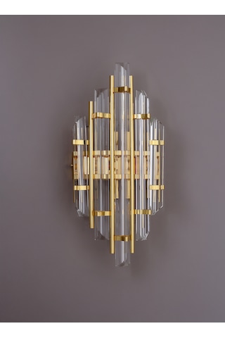 Elite Lighting Helena Cam Modern Gold Sarı Renk Duvar Apliği