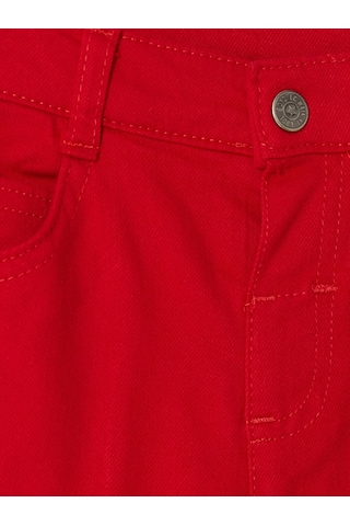 LC Waikiki Lcw Kids Kırmızı Regular Fit Erkek Çocuk Gabardin Pantolon Red
