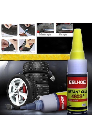 Ranyeek Lastik Tamir Jeli: Hızlı Tamir Ve Kürleme Özelliği İle Bisiklet, Araba Lastikleri İçin Sıcaklık Ve Suya Dayanıklı 20 Ml