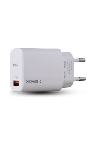 Ac18 Eco Bundle 18w Hızlı Şarj Cihazı + Usb-a To Type-c Kablo , Qc 3.0 Destekli