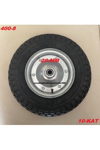 Bls 400-8 Havalı Teker Ağır Yük Taşıma Tekeri 600kg Havalı Tekerlek 10 Kat Mil 20mm